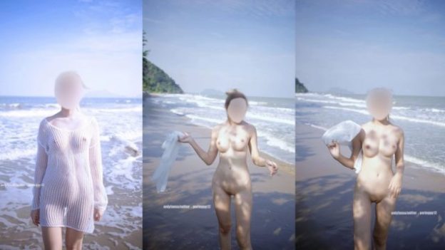 คลิปหลุด Onlyfans น้องแจง poringgg12 วัยรุ่นขี้เงี่ยน หุ่นดี แก้ผ้าโชว์หีริมทะเล อย่างขาวน่าเย็ดจัด หีชมพูเนียนไร้ขนยั่วเย็ด เสียวๆ