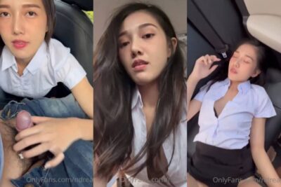  คลิปหลุดเย็ดคาชุดนักศึกษา ONLYFAN น้องดรีม NDREAM สาวหน้าตาดีจับควยโม๊ค โดนจับเย็ดสดคารถอย่างเสียว ซอยท่าหมาหมาเย็ดสดแตกใน