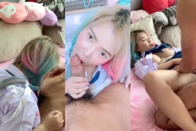  คลิปหลุดONLYFANS น้องหลุยส์ LOUIS AWASSADA ใส่ชุดนักเรียนมานั่งโม๊คควยผู้ชาย โดนจับเย็ดร่องนมใหญ่ๆ แล้วเย็ดคาชุดต่อ