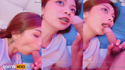 คลิปหลุดONLYFAN TRXXPST เด็กมหาลัยร่างเล็กดัดฟัน โม๊คควยอย่างเด็ด เลียหัวอมควยดูดไข่ XXX เสียวโครดเลยปล่อยน้ำแตกเต็มปากฟินๆ....